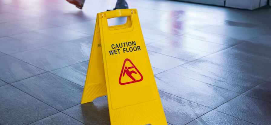 wet floor sign